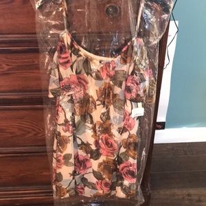 Cold shoulder floral dress